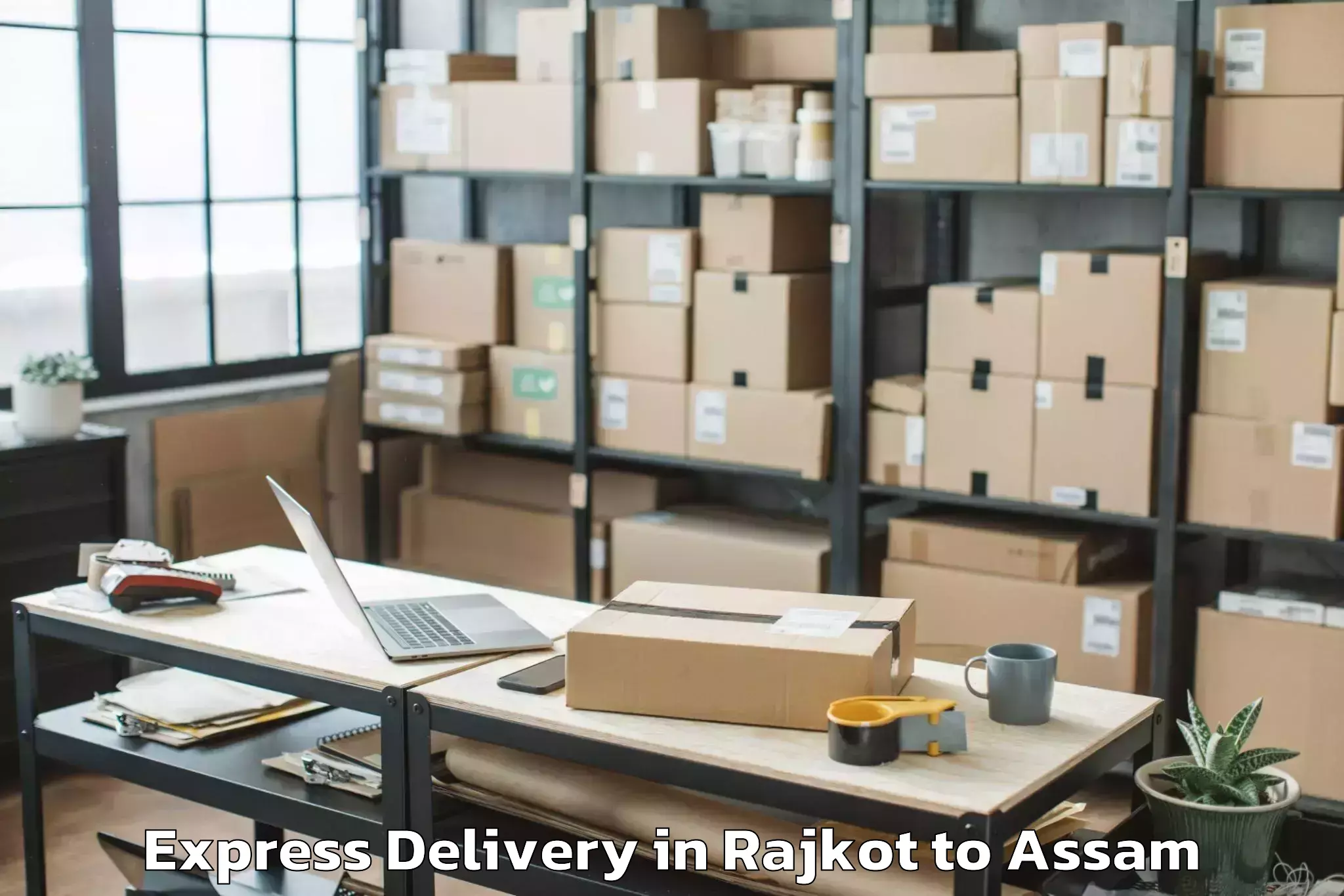 Professional Rajkot to Dokmoka Express Delivery